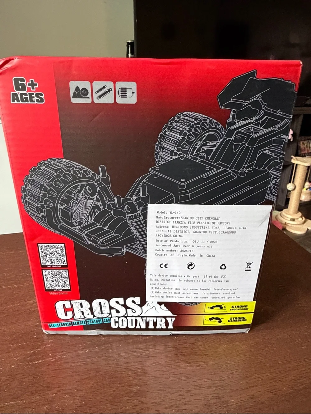 Red RC Monster Truck Toy - Kids Remote Control Off-Road Vehicle